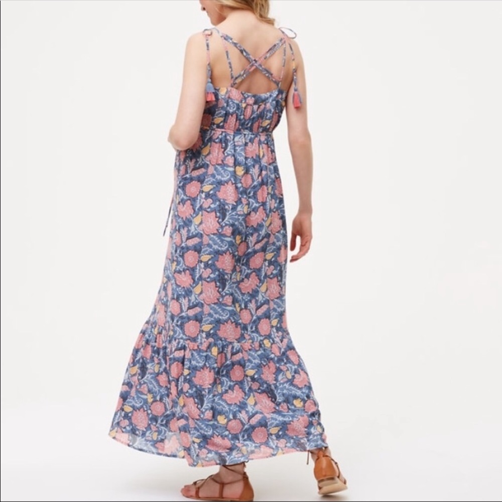 LOFT maternity Wildflower Floral Maxi dress
